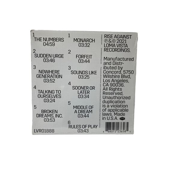 Rise Against - Nowhere Generation (Limited Edition, Metallic Silver Vinyl LP)NEW - Picture 2 of 2